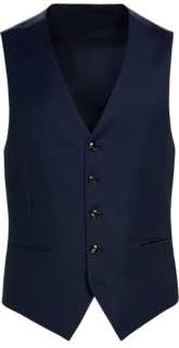 SUITSUPPLY  Navy Bird's Eye Waistcoat
