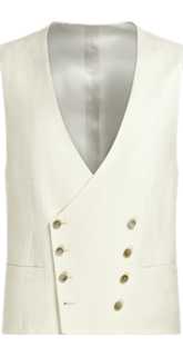 SUITSUPPLY  Off-White Waistcoat