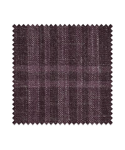 SUITSUPPLY  Purple Check Wool Silk Linen