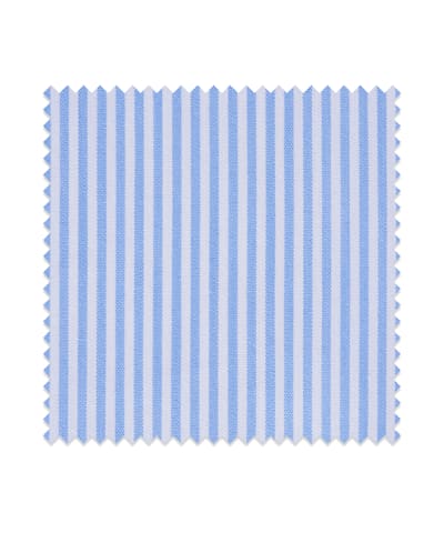 SUITSUPPLY  Light Blue Stripe Stretch Cotton