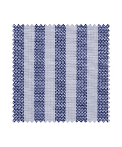 SUITSUPPLY  Navy Stripe Cotton Linen