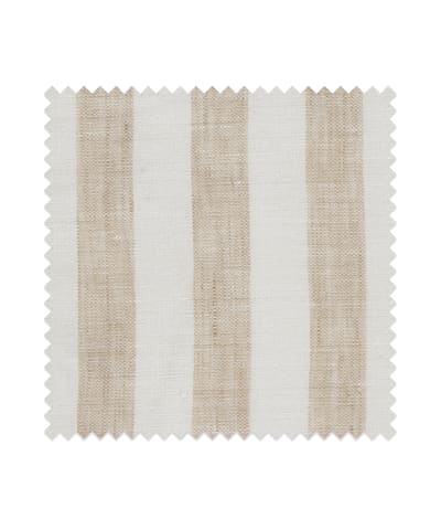 SUITSUPPLY  Brown Stripe Pure Linen