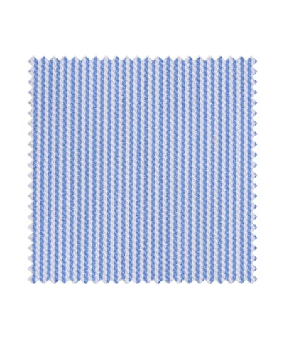 SUITSUPPLY  Blue Stripe Twill Egyptian Cotton