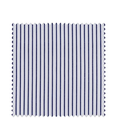 SUITSUPPLY  Navy Stripe Stretch Cotton Polyamide