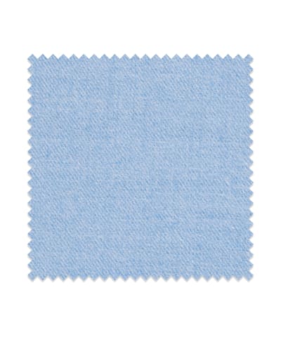 SUITSUPPLY  Light Blue Twill Egyptian Cotton Flannel