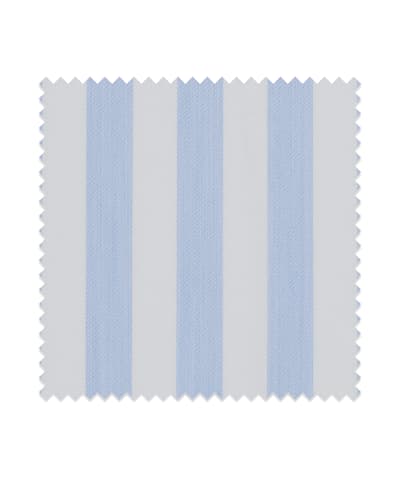 SUITSUPPLY  Light Blue Stripe Twill Cotton Modal