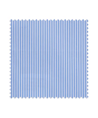 SUITSUPPLY  Mid Blue Stripe Stretch Cotton Polyamide