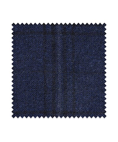 SUITSUPPLY  Navy Check Wool Cashmere