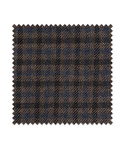 SUITSUPPLY  Mid Brown Check Pure Wool S120's