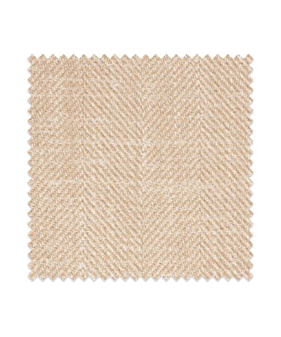 SUITSUPPLY  Light Brown Herringbone Wool Silk Linen
