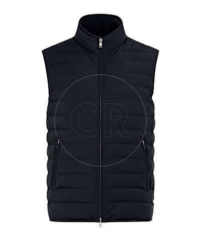SUITSUPPLY  Navy Padded Down Zip Vest