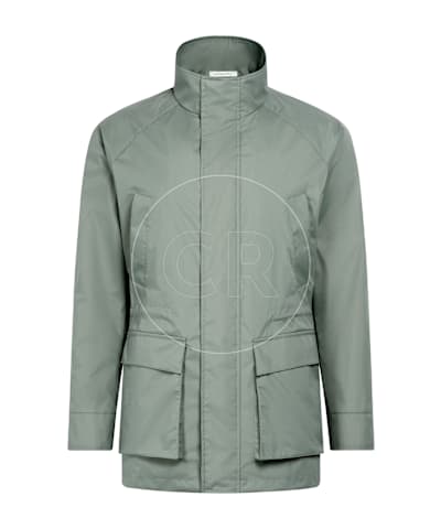 SUITSUPPLY  Mid Green Raglan Field Jacket