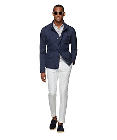 SUITSUPPLY  Mid Blue Field Jacket