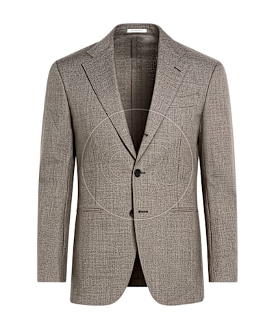 SUITSUPPLY  Havana 灰褐色合体身型西装上衣