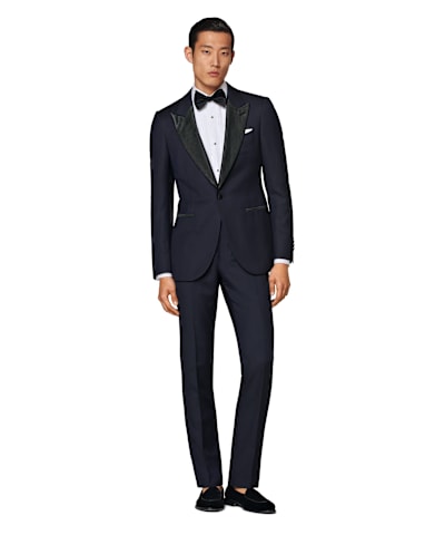 SUITSUPPLY  Navy Tailored Fit Lazio Dinner Jacket