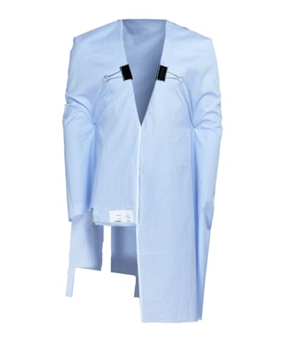 SUITSUPPLY  Blue Striped Widespread Collar Shirt