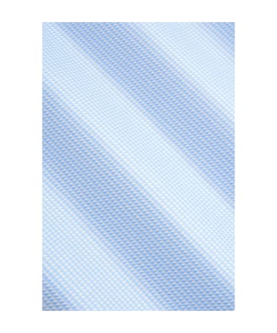 SUITSUPPLY  연한 블루 하운드투스 넓은 칼라 셔츠