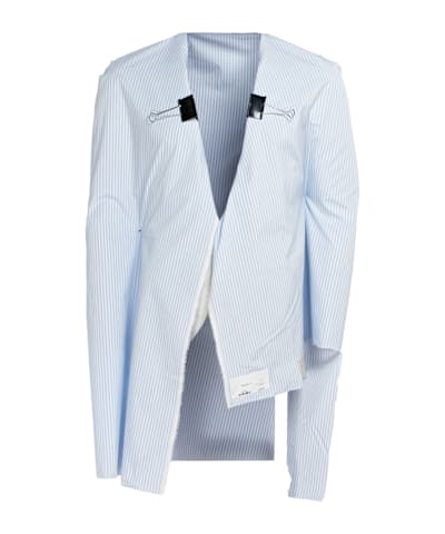 SUITSUPPLY  Light Blue Striped Widespread Collar Shirt