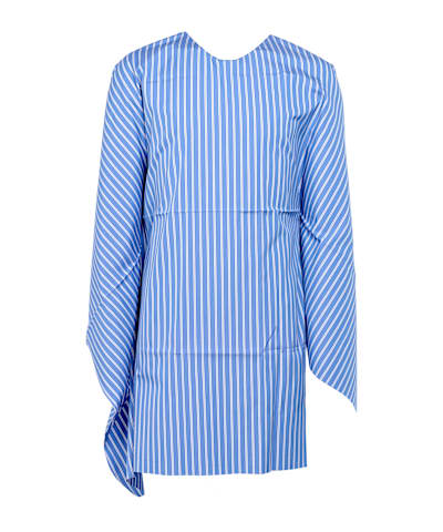 SUITSUPPLY  Blue Striped Point Collar Shirt
