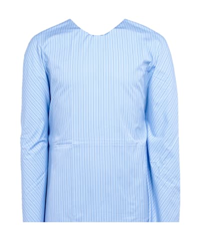 SUITSUPPLY  Light Blue Striped Point Collar Shirt