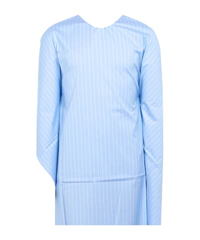 SUITSUPPLY  Light Blue Striped Classic Collar Shirt