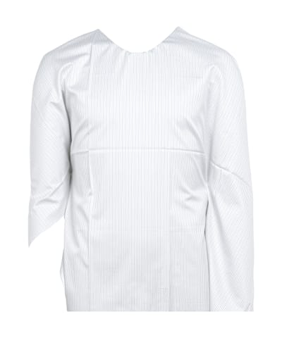 SUITSUPPLY  Light Grey Striped Widespread Collar Shirt