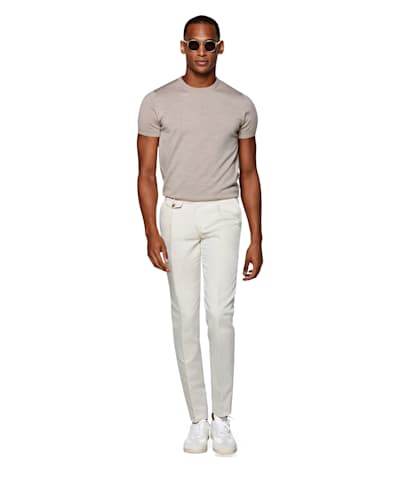 SUITSUPPLY  Sand Brentwood Trousers
