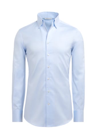 SUITSUPPLY  Light Blue Twill Extra Slim Fit Shirt