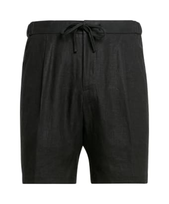 SUITSUPPLY  Black Drawstring Ames Shorts