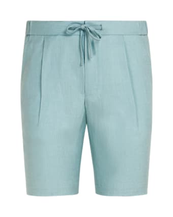 SUITSUPPLY  Mint Blue Drawstring Ames Shorts