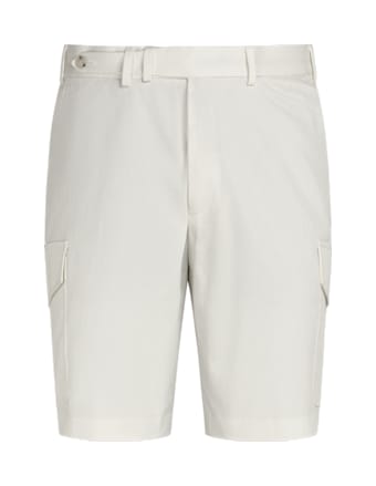 SUITSUPPLY  白色人字纹直筒裤型短裤