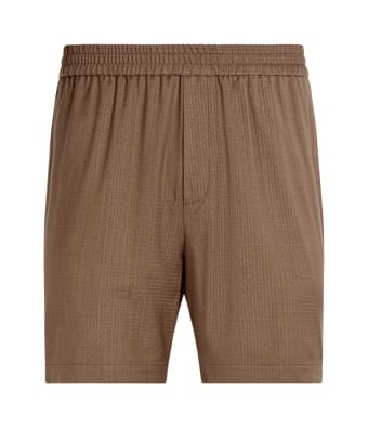 SUITSUPPLY  Mid Brown Straight Leg Shorts