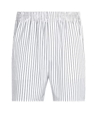 SUITSUPPLY  Black Striped Straight Leg Shorts