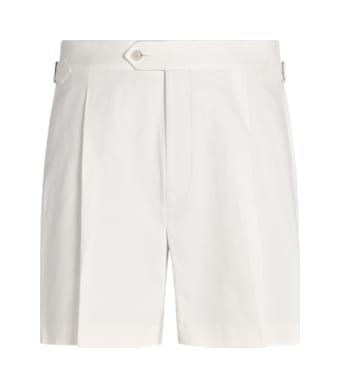SUITSUPPLY  Off-White Straight Leg Shorts