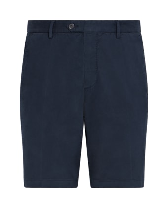 SUITSUPPLY  Marinblå shorts i slim leg-modell