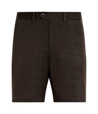 SUITSUPPLY  Dark Brown Slim Leg Chino Shorts