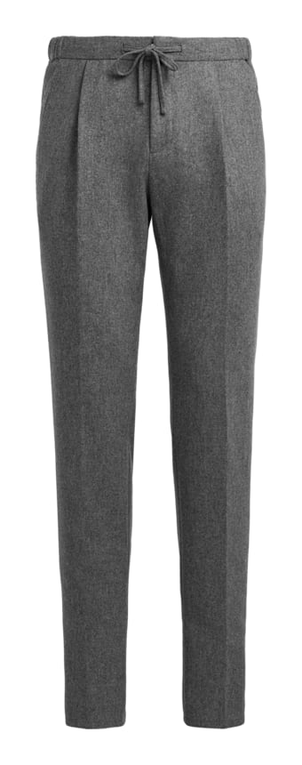 SUITSUPPLY  Light Grey Ames Trousers