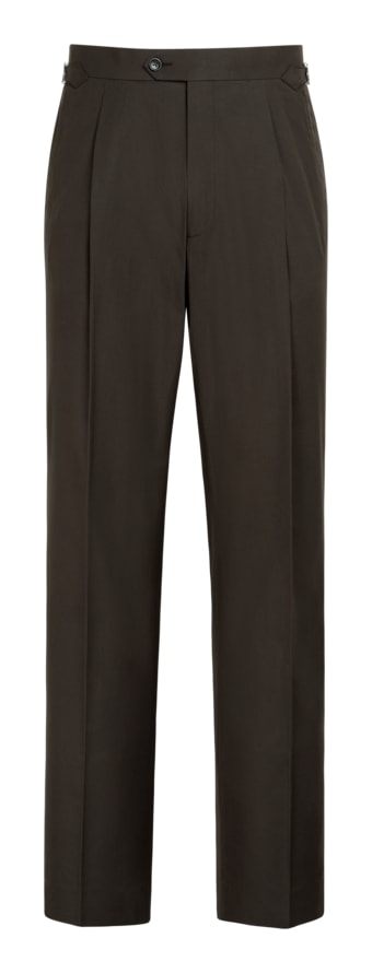 SUITSUPPLY   Dark Brown Wide Leg Straight Pants