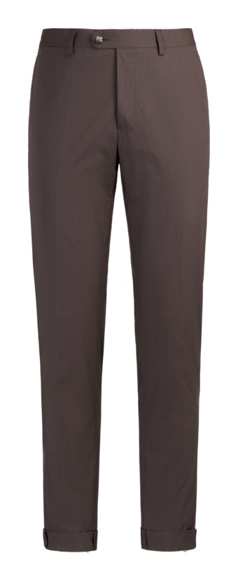 SUITSUPPLY  Taupe Brescia Trousers