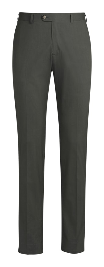 SUITSUPPLY  Mid Green Soho Trousers