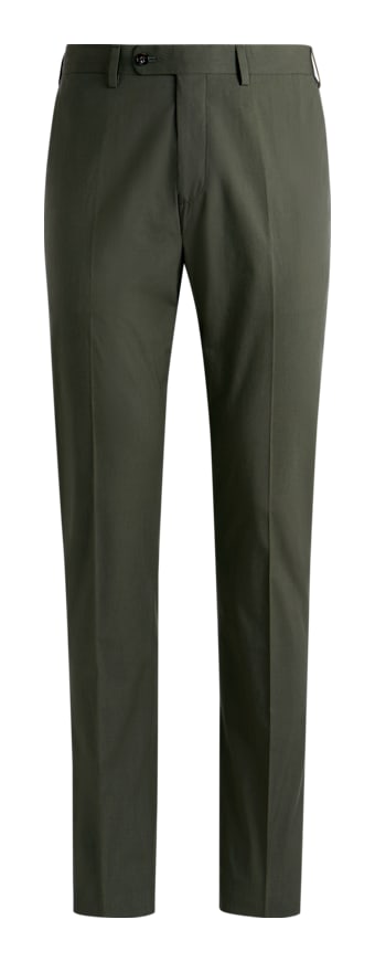 SUITSUPPLY  Mid Green Soho Trousers