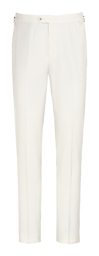 SUITSUPPLY   Off-White Slim Leg Straight Pants