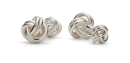 SUITSUPPLY  Silver Knot Cufflinks