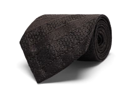 SUITSUPPLY  Brown Striped Tie