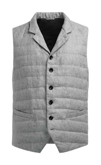 SUITSUPPLY  Light Grey Down Vest
