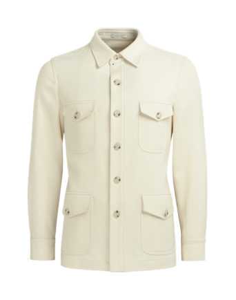SUITSUPPLY  Off-White William Shirt-Jacket