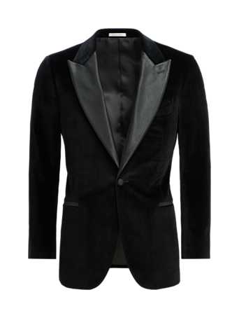 SUITSUPPLY  Black Tailored Fit Lazio Dinner Jacket