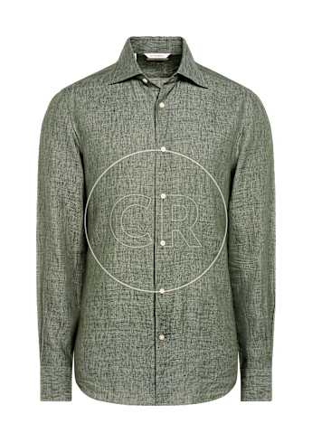 SUITSUPPLY  Green Linen Shirt