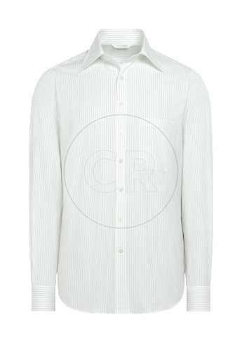SUITSUPPLY  Black Striped Cotton Shirt