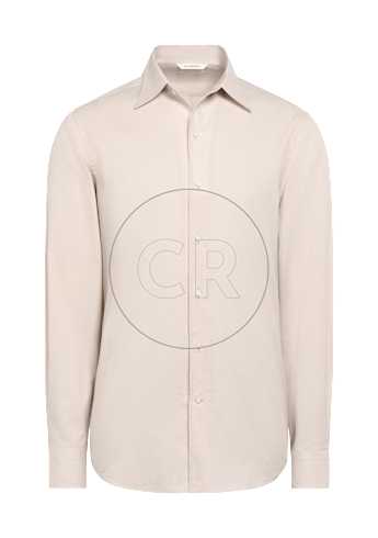 SUITSUPPLY  Light Brown Cotton Shirt